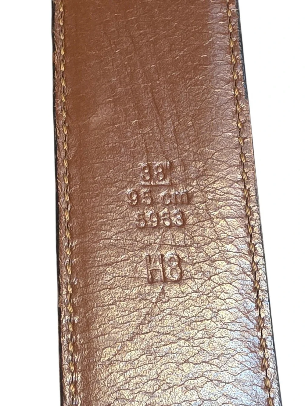 Coach Calfskin Belt- 38